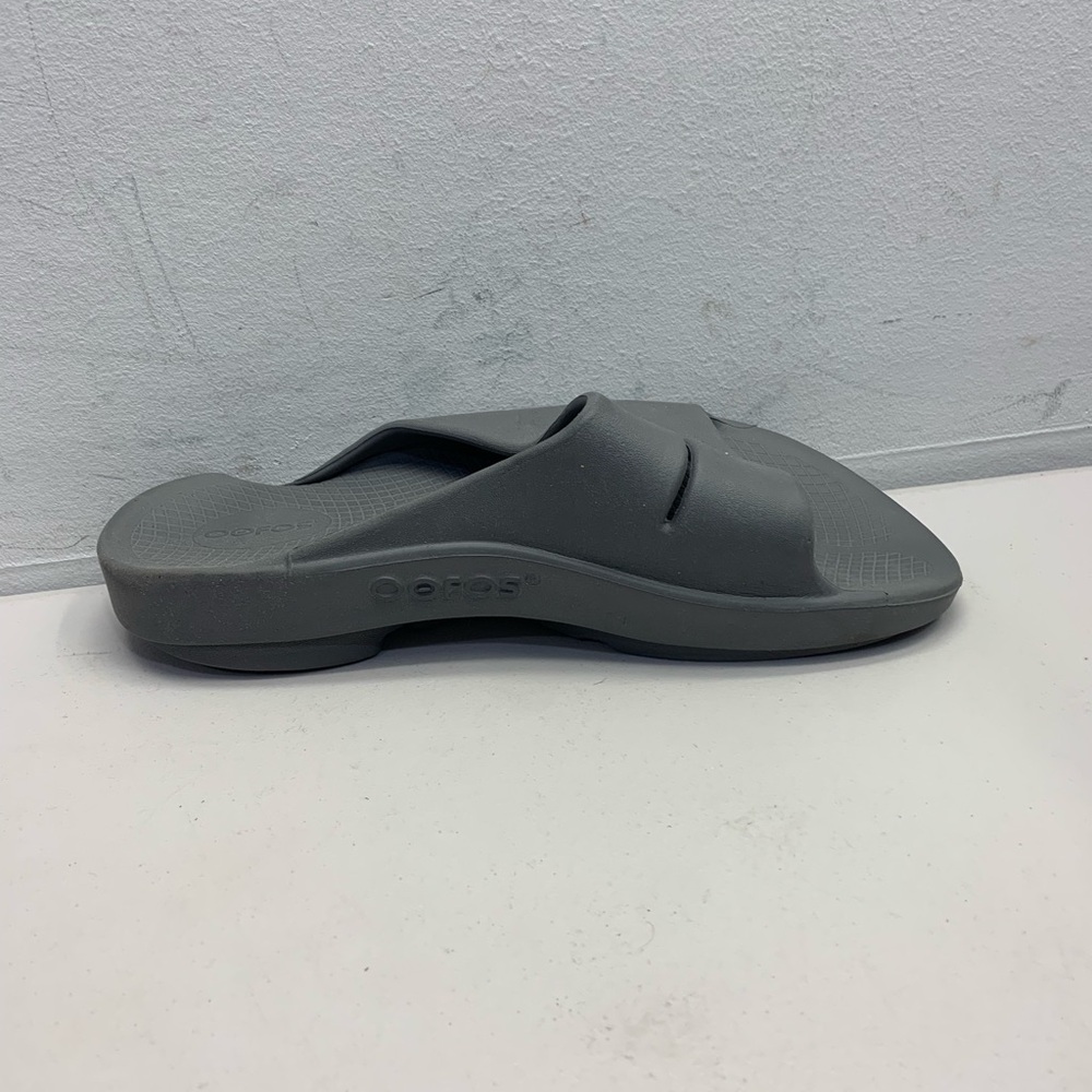 Oofos Ooahh Unisex Slides M8-W10 Gray Comfort Spo… - image 2